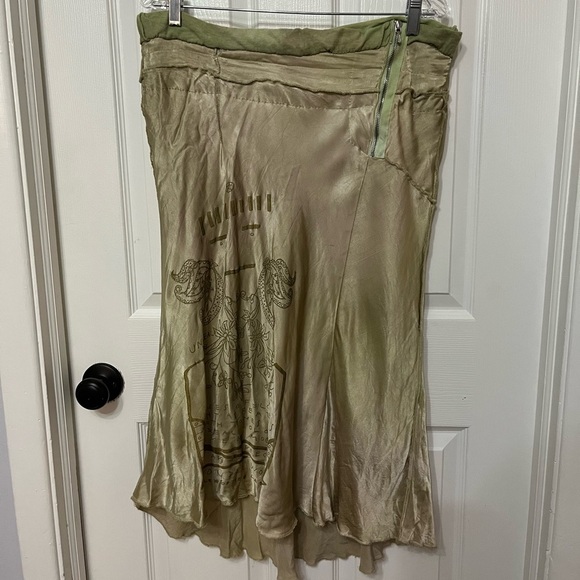 PEOPLE OF THE LABYRINTHS skirt rayon cotton lined boho size medium vintage - Picture 2 of 11